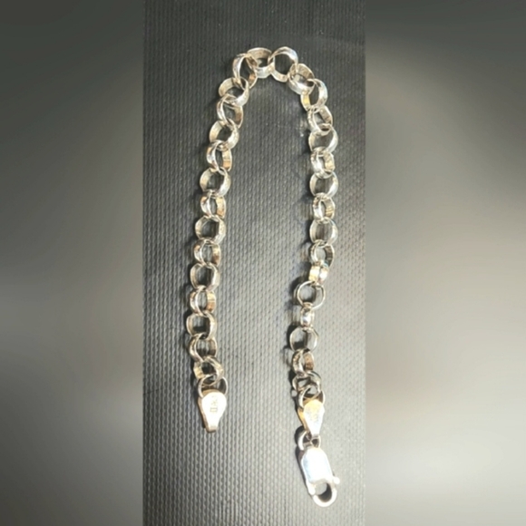 STERLING SILVER BRACELET "7 - Picture 3 of 10